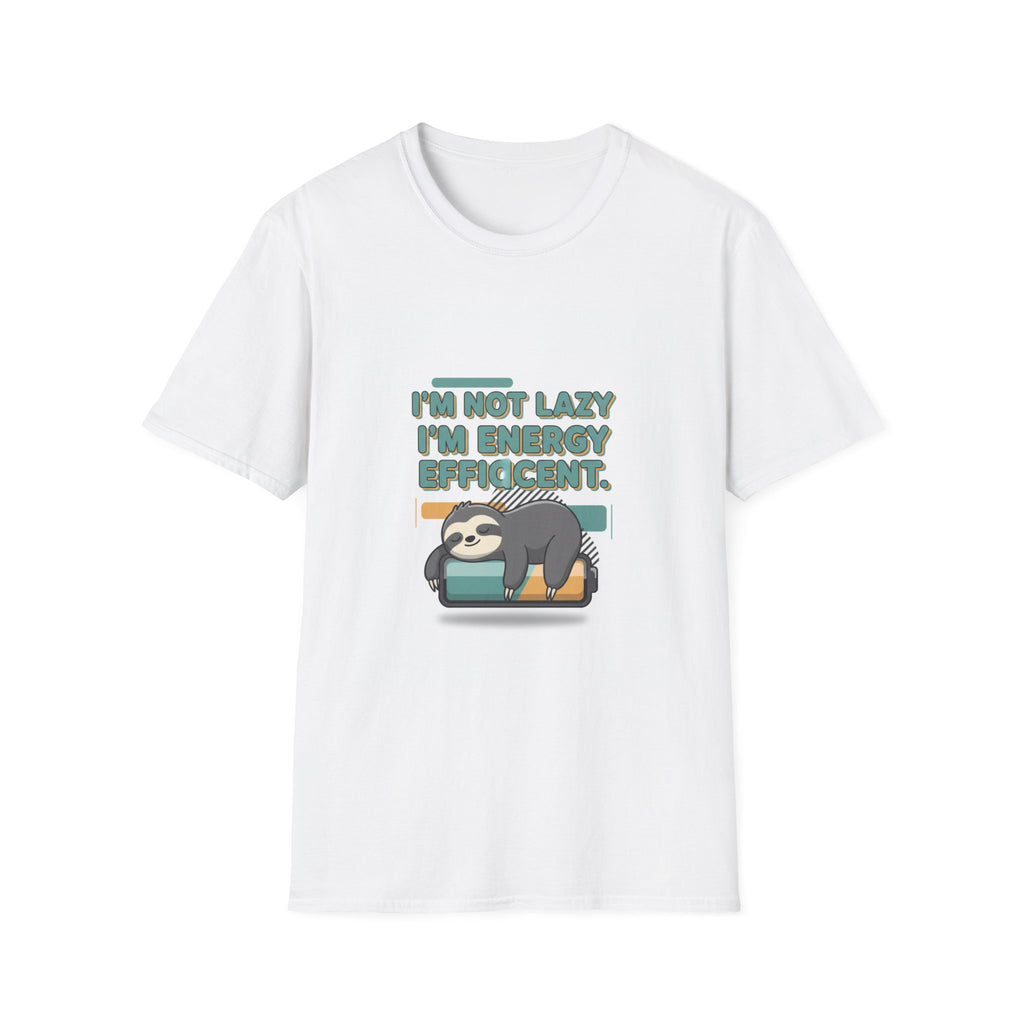 Sloth 'I'm Not Lazy I'm Energy Efficient' T-Shirt